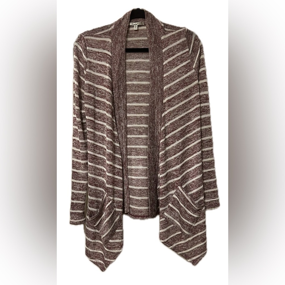 Papaya Wine and White Cardigan. Size S.